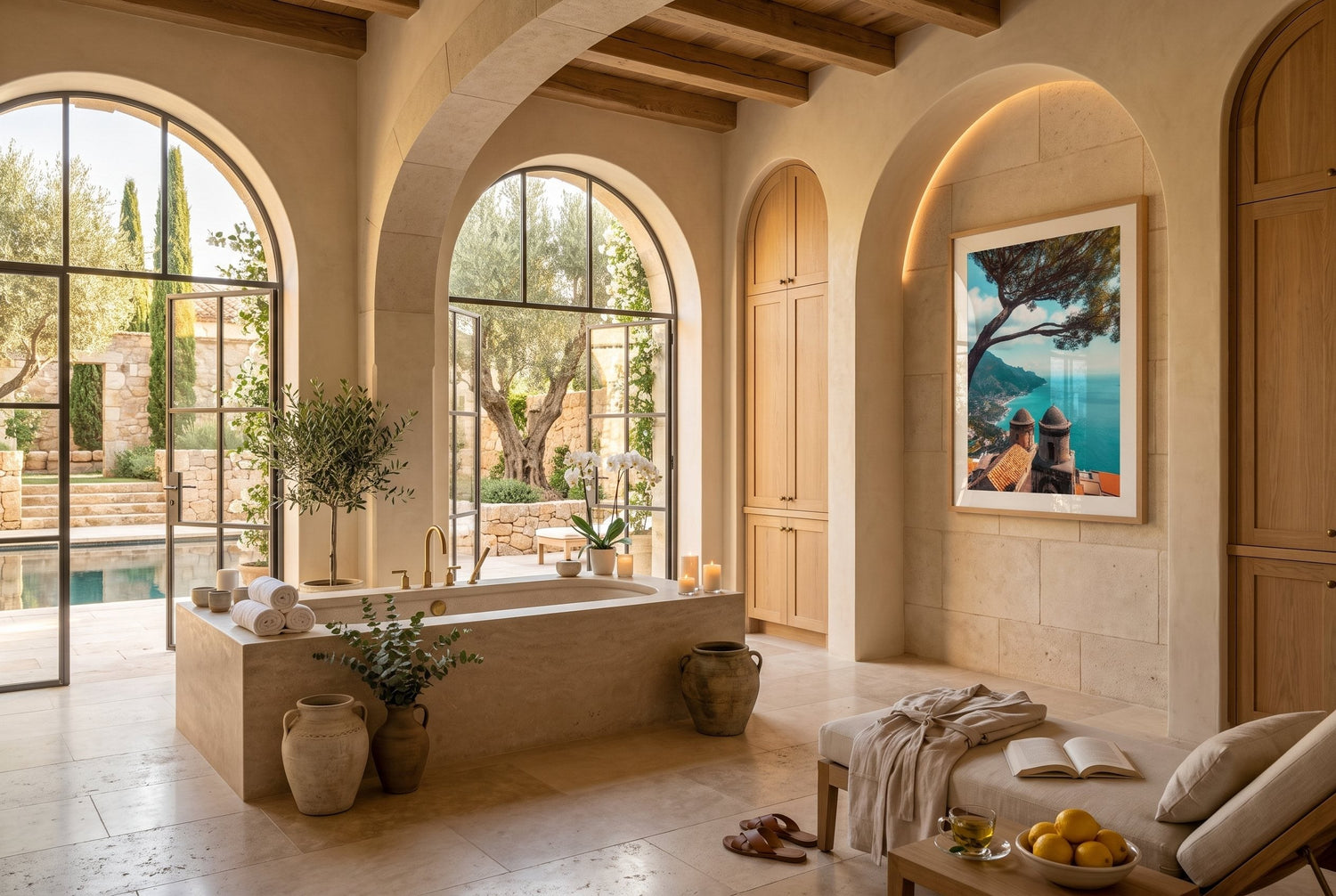 Villa Rufolo Ravello Framed Print - Architecture by Peter Yan Studio