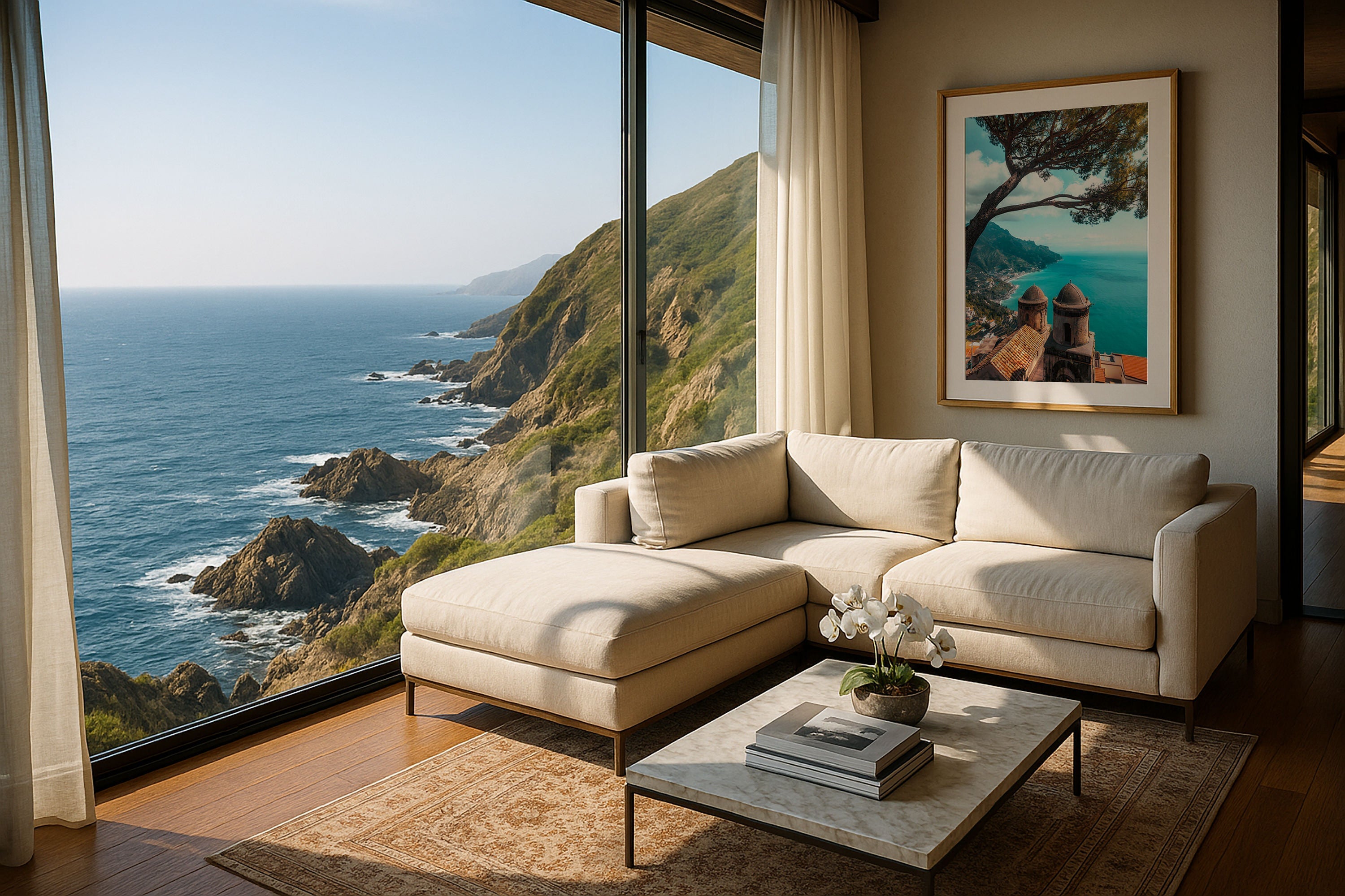 Villa Rufolo Ravello Framed Print - Architecture by Peter Yan Studio