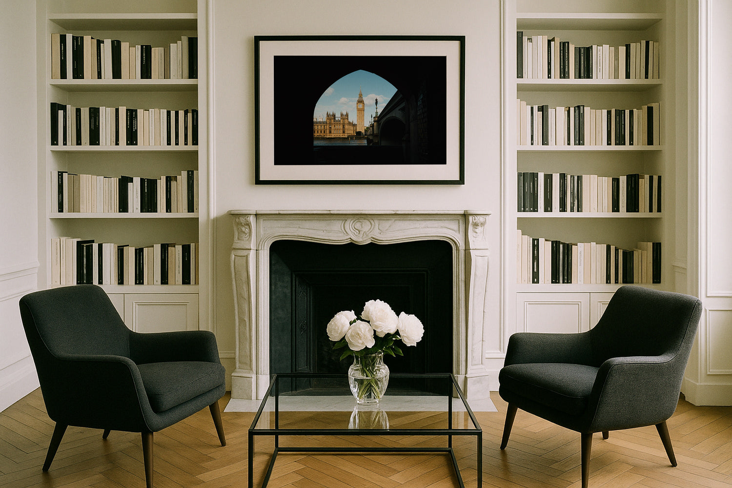 Westminster Through the Arch Framed Print - Architecture by Peter Yan Studio