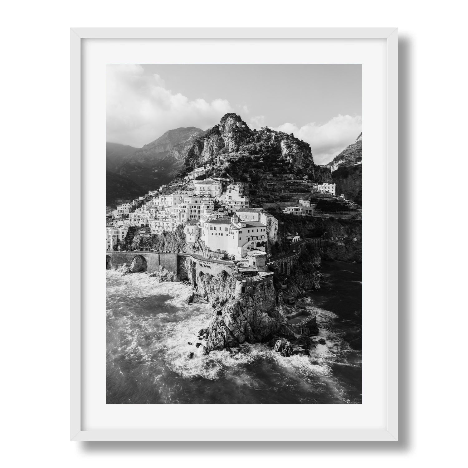 Atrani in Black and White, Amalfi Coast