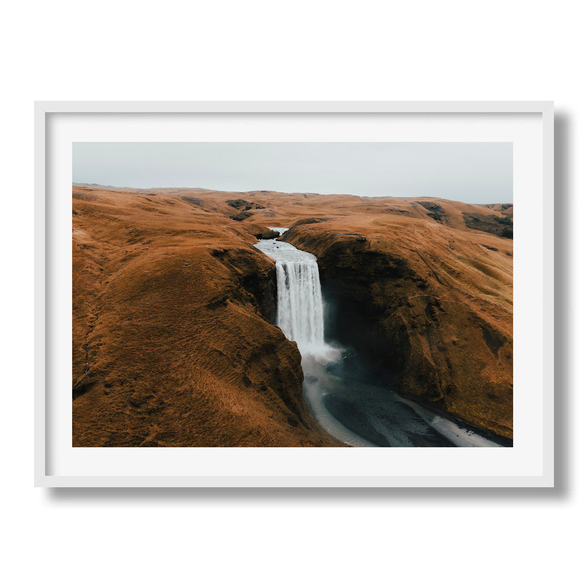Skógafoss from Above