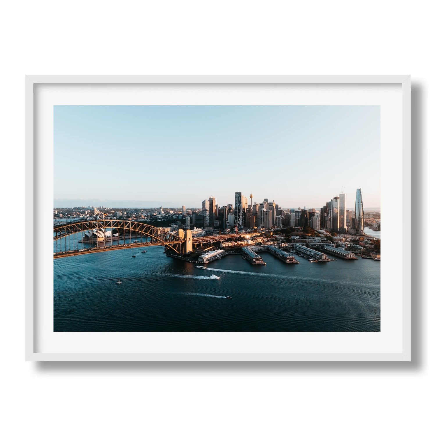 Sydney Harbour Skyline - Peter Yan Studio Framed Photo Print Wall Art