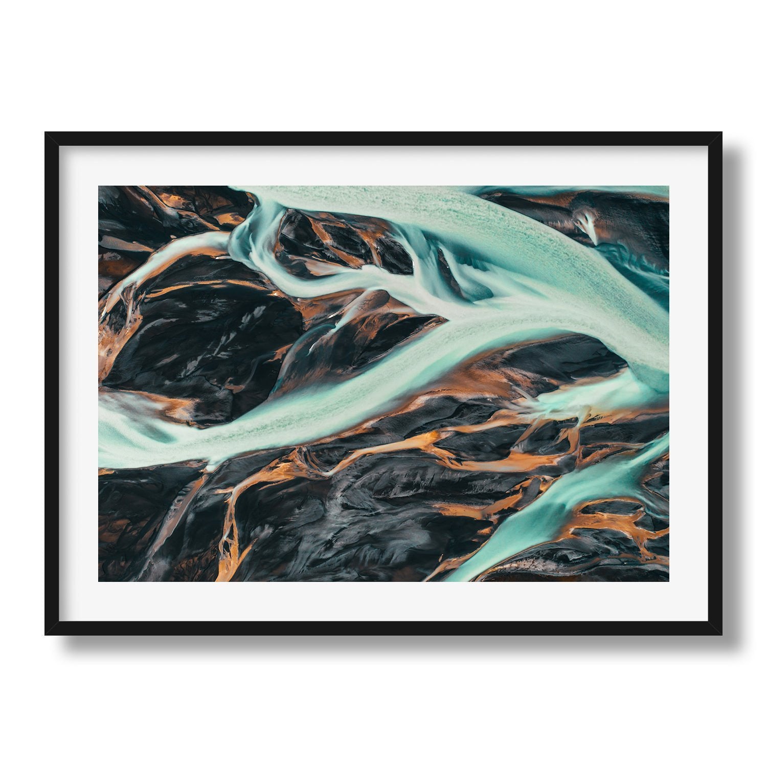Above The Icelandic Rivers | Premium Framed Print - Peter Yan Studio