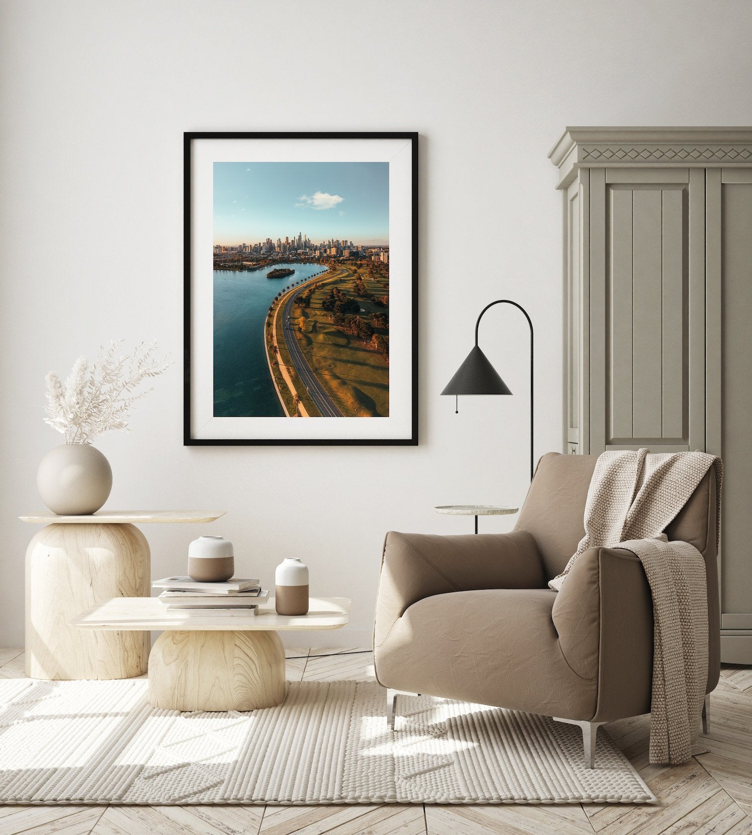 Albert Park F1 Circuit Melbourne Sunset | Premium Framed Print - Peter Yan Studio