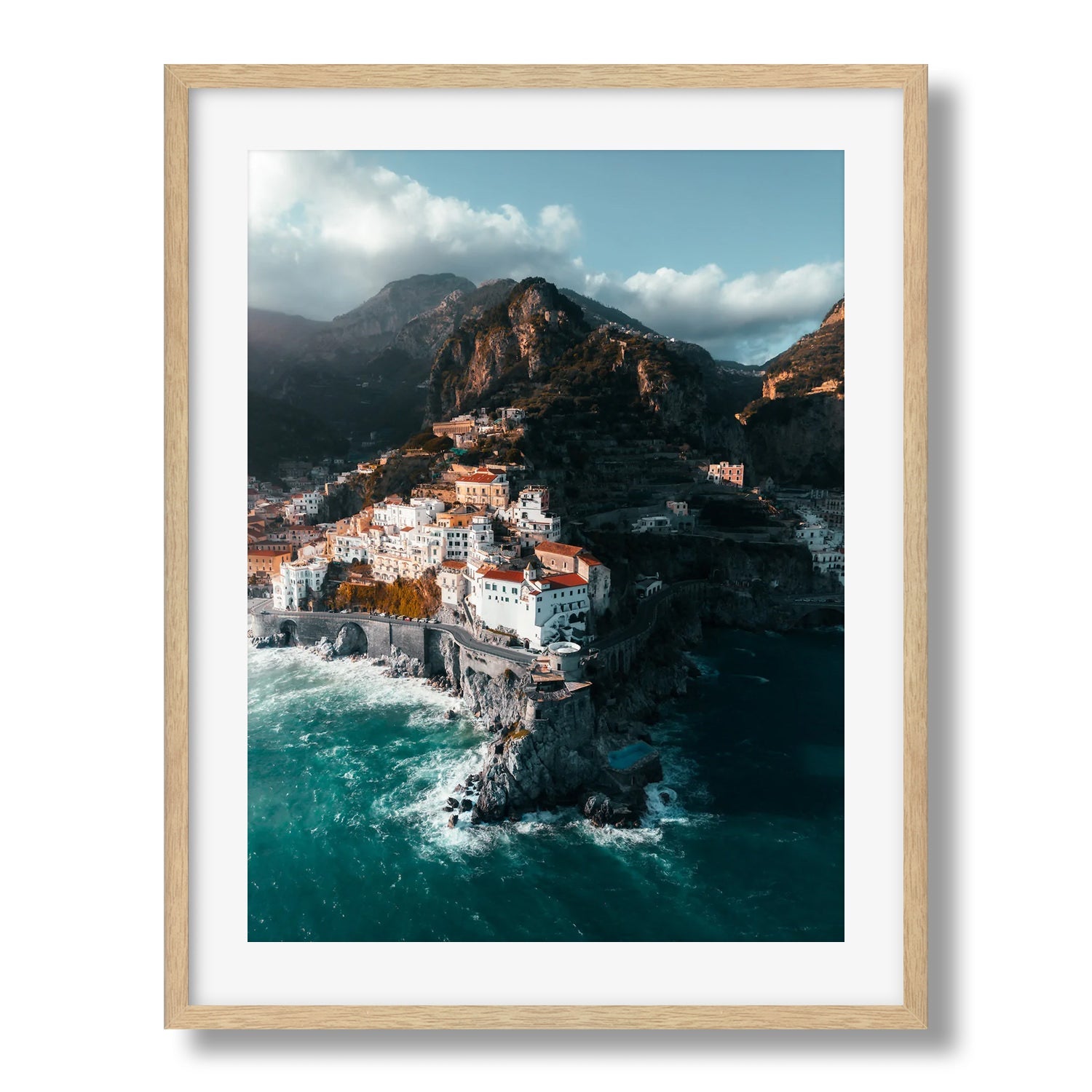 Amalfi Sunset Amalfi Coast Framed Print - Architecture by Peter Yan Studio