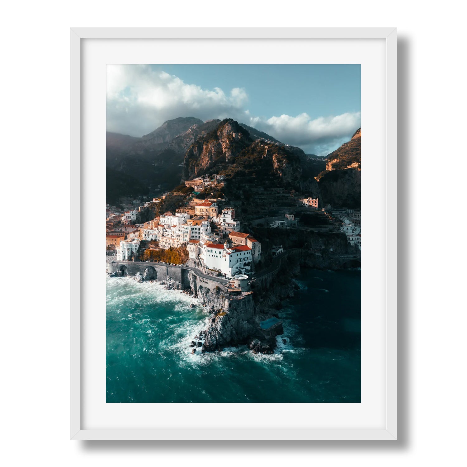 Amalfi Sunset Amalfi Coast Framed Print - Architecture by Peter Yan Studio