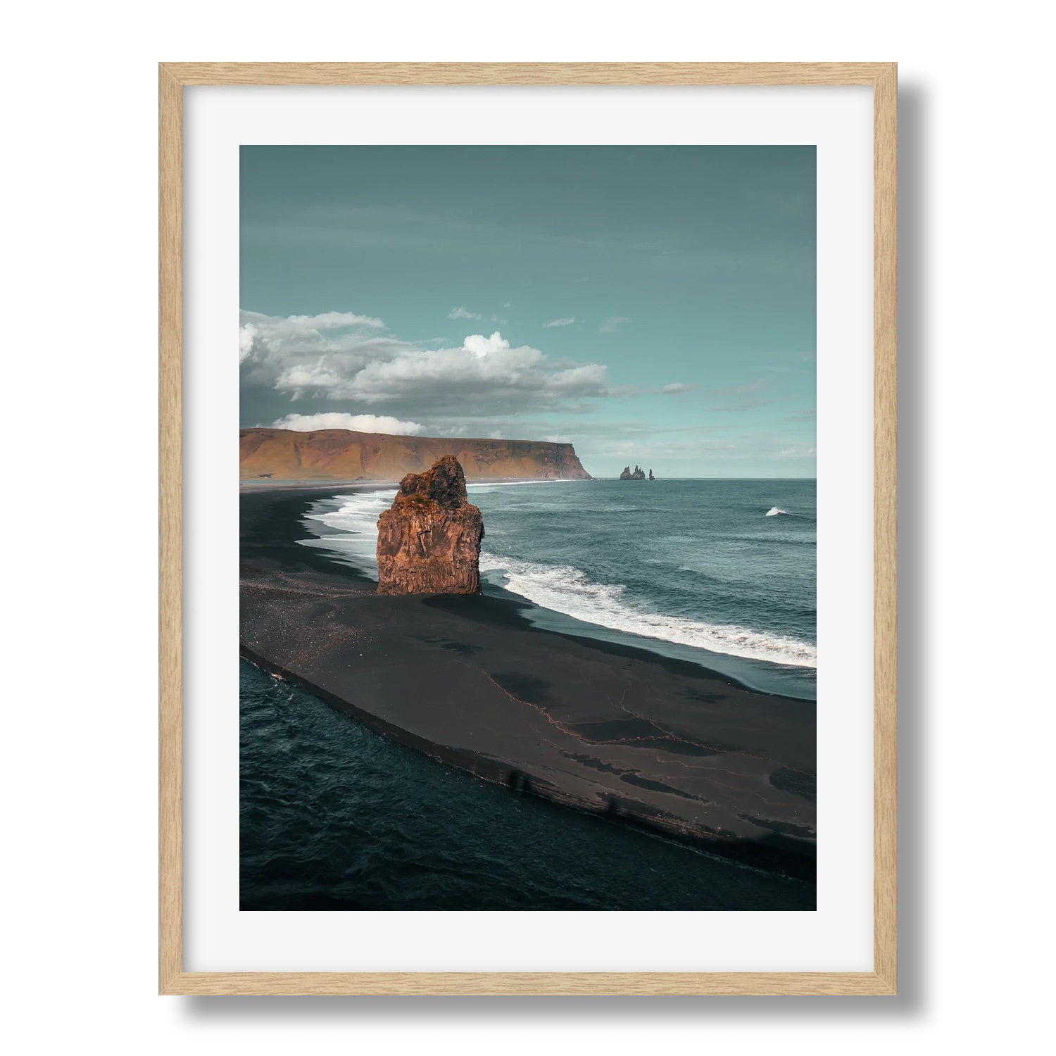 Arnardrangur Iceland - Peter Yan Studio Framed Photo Print Wall Art