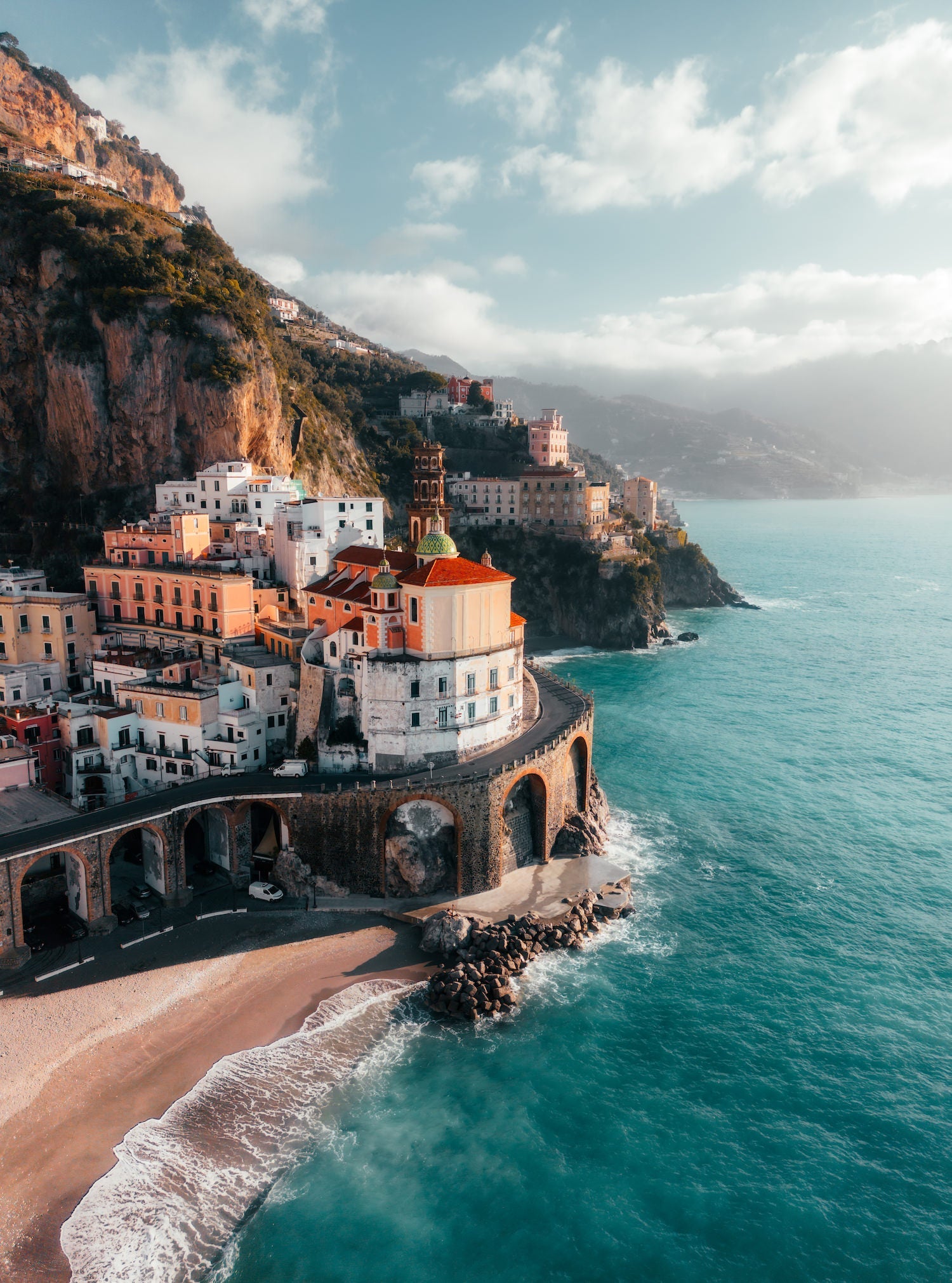 Atrani Sunrise, Amalfi Coast | Premium Framed Print - Peter Yan Studio