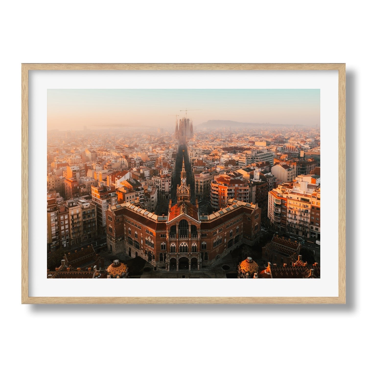 Barcelona Sunrise II - Peter Yan Studio Framed Photo Print Wall Art