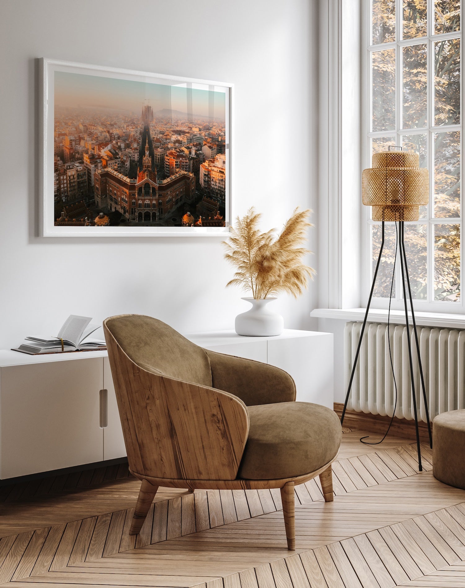 Barcelona Sunrise II - Peter Yan Studio Framed Photo Print Wall Art