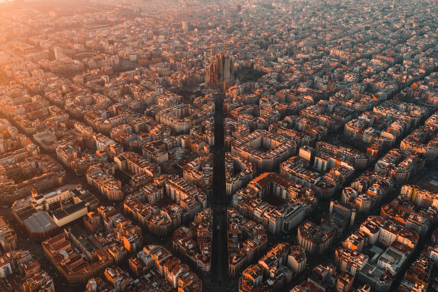 Barcelona Sunrise | Premium Framed Print - Peter Yan Studio