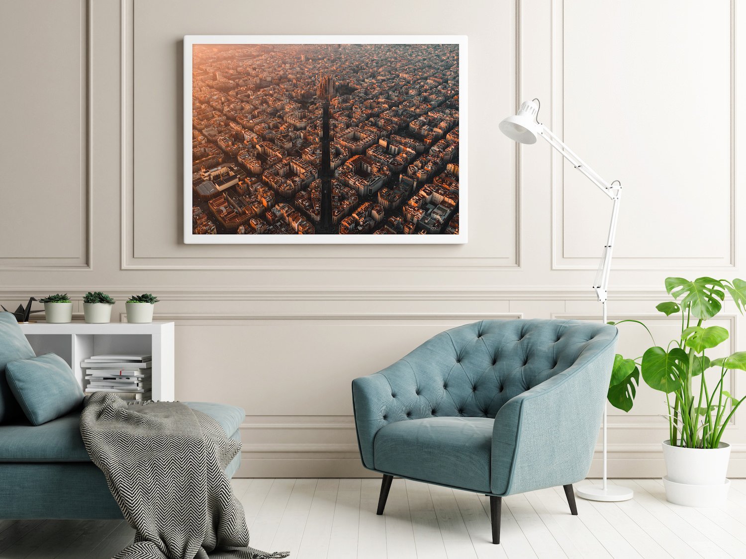 Barcelona Sunrise | Premium Framed Print - Peter Yan Studio