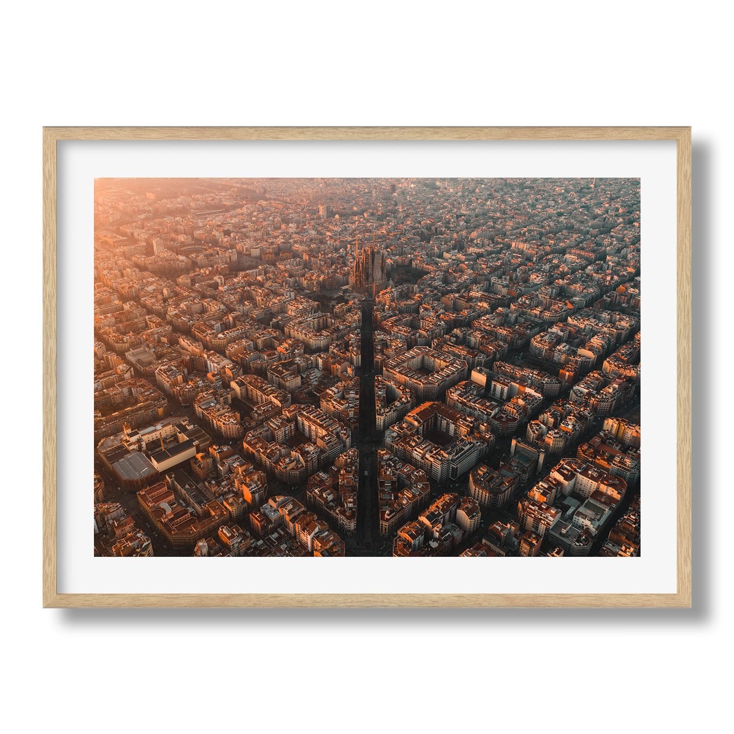 Barcelona Sunrise - Peter Yan Studio Framed Photo Print Wall Art