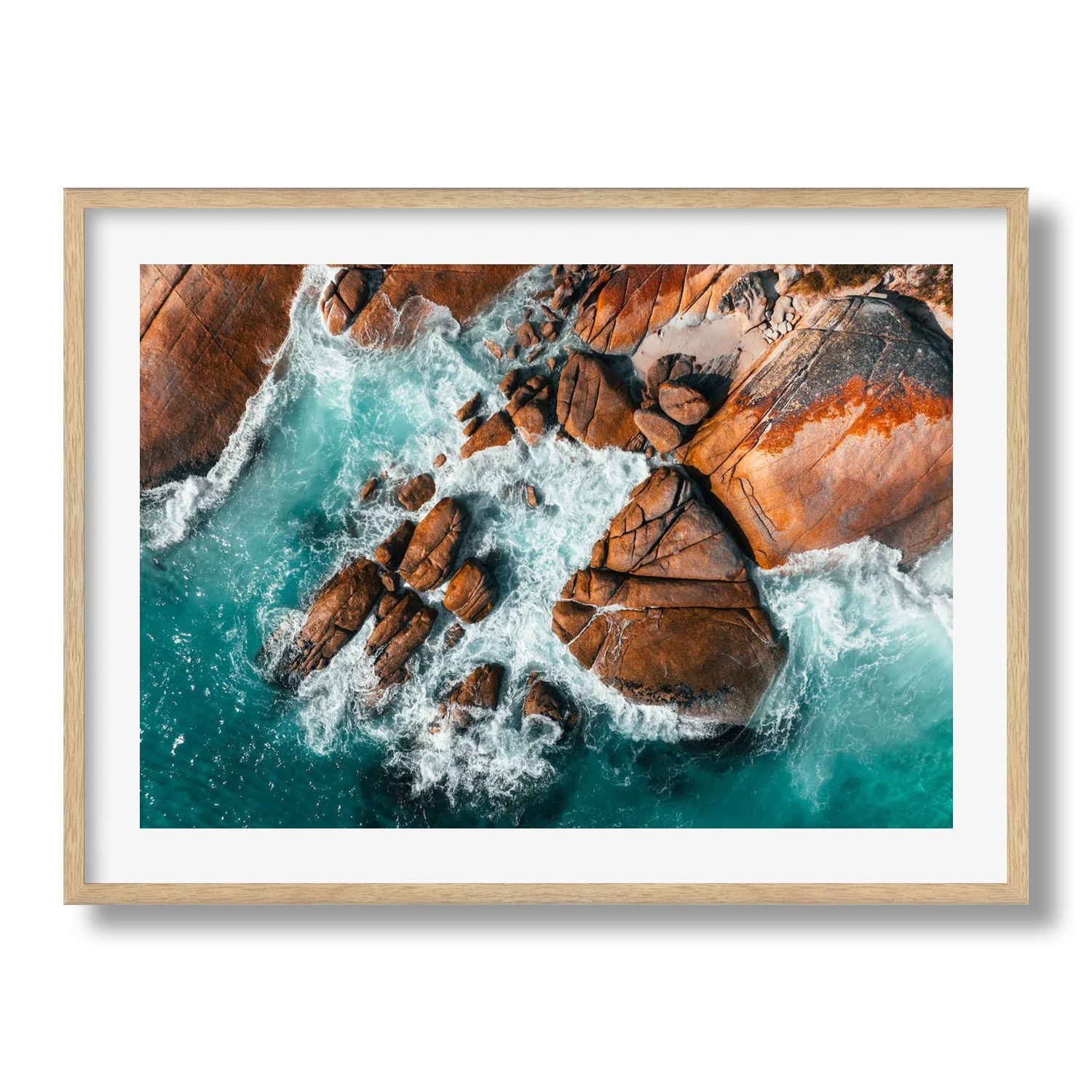 Bay Of Fires Ocean Rocks - Peter Yan Studio Framed Photo Print Wall Art