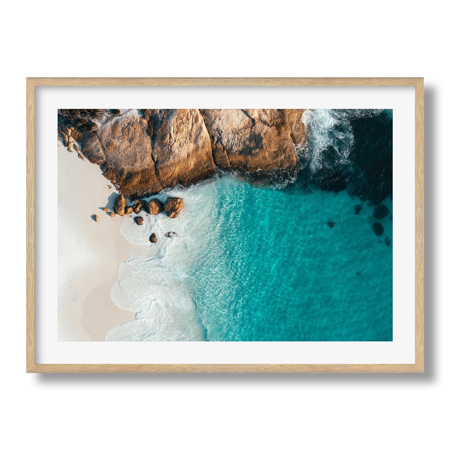 Blue Waters of Little Beach, Western Australia | Premium Framed Print - Peter Yan Studio