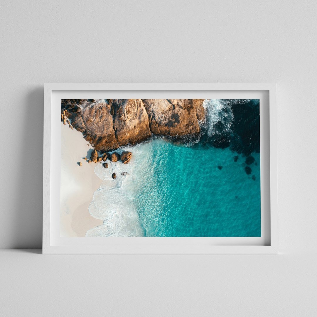 Blue Waters of Little Beach, Western Australia - Peter Yan Studio Framed Photo Print Wall Art