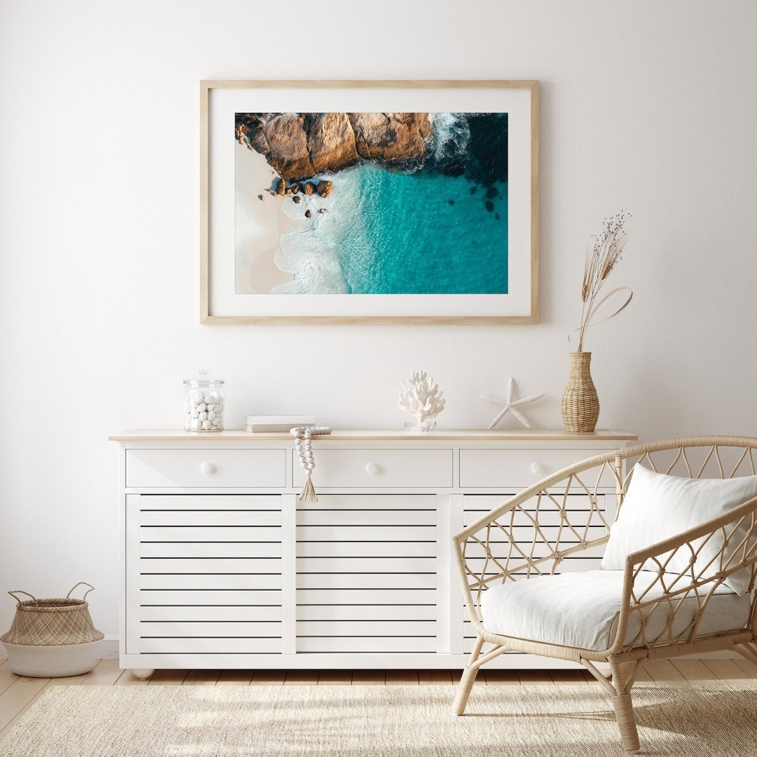 Blue Waters of Little Beach, Western Australia | Premium Framed Print - Peter Yan Studio