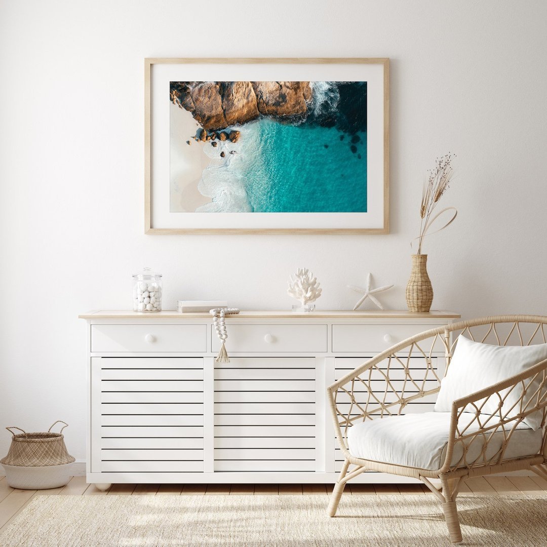 Blue Waters of Little Beach, Western Australia - Peter Yan Studio Framed Photo Print Wall Art