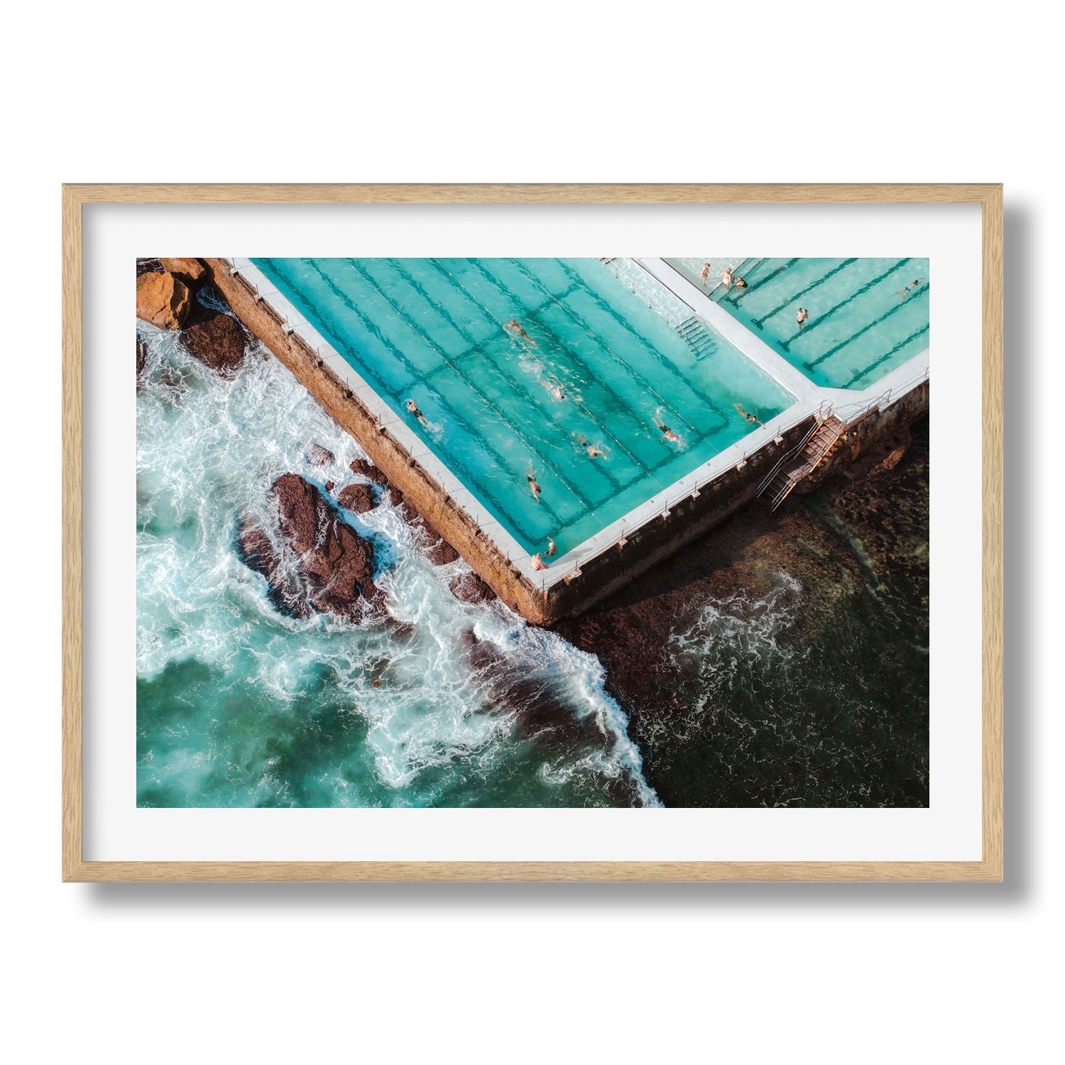 Bondi Beach Icebergs Morning I - Peter Yan Studio Framed Photo Print Wall Art