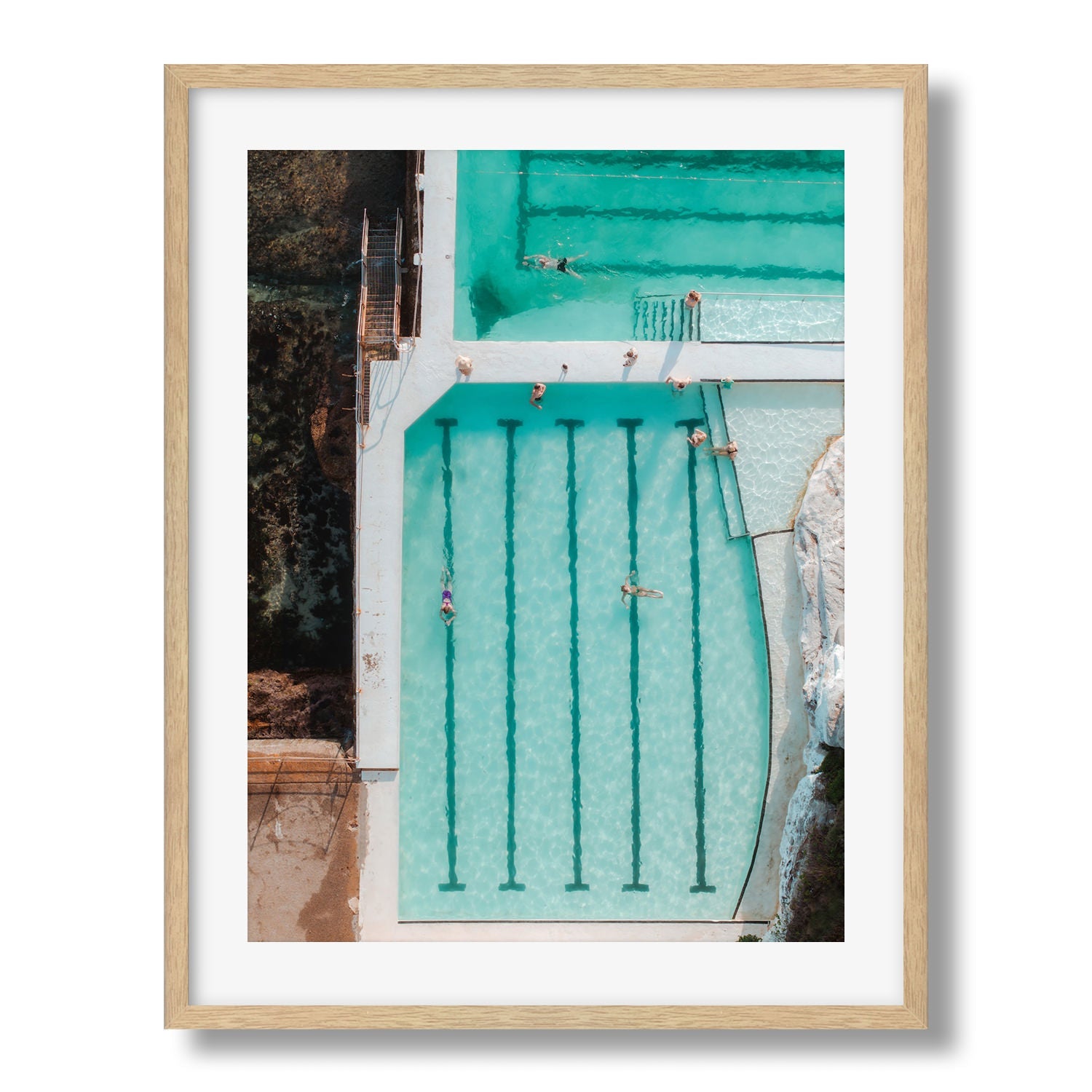 Bondi Beach Icebergs Morning II - Peter Yan Studio Framed Photo Print Wall Art