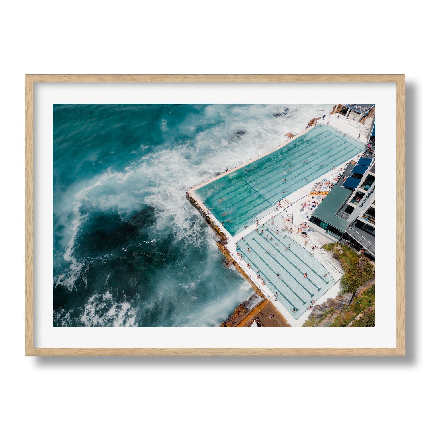Bondi Beach Icebergs Pool Summer Day I - Peter Yan Studio Framed Photo Print Wall Art