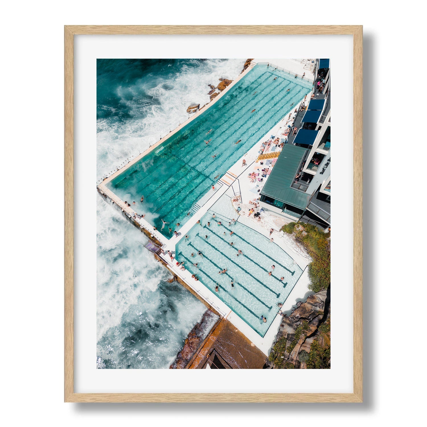 Bondi Beach Icebergs Pool Summer Day II - Peter Yan Studio Framed Photo Print Wall Art