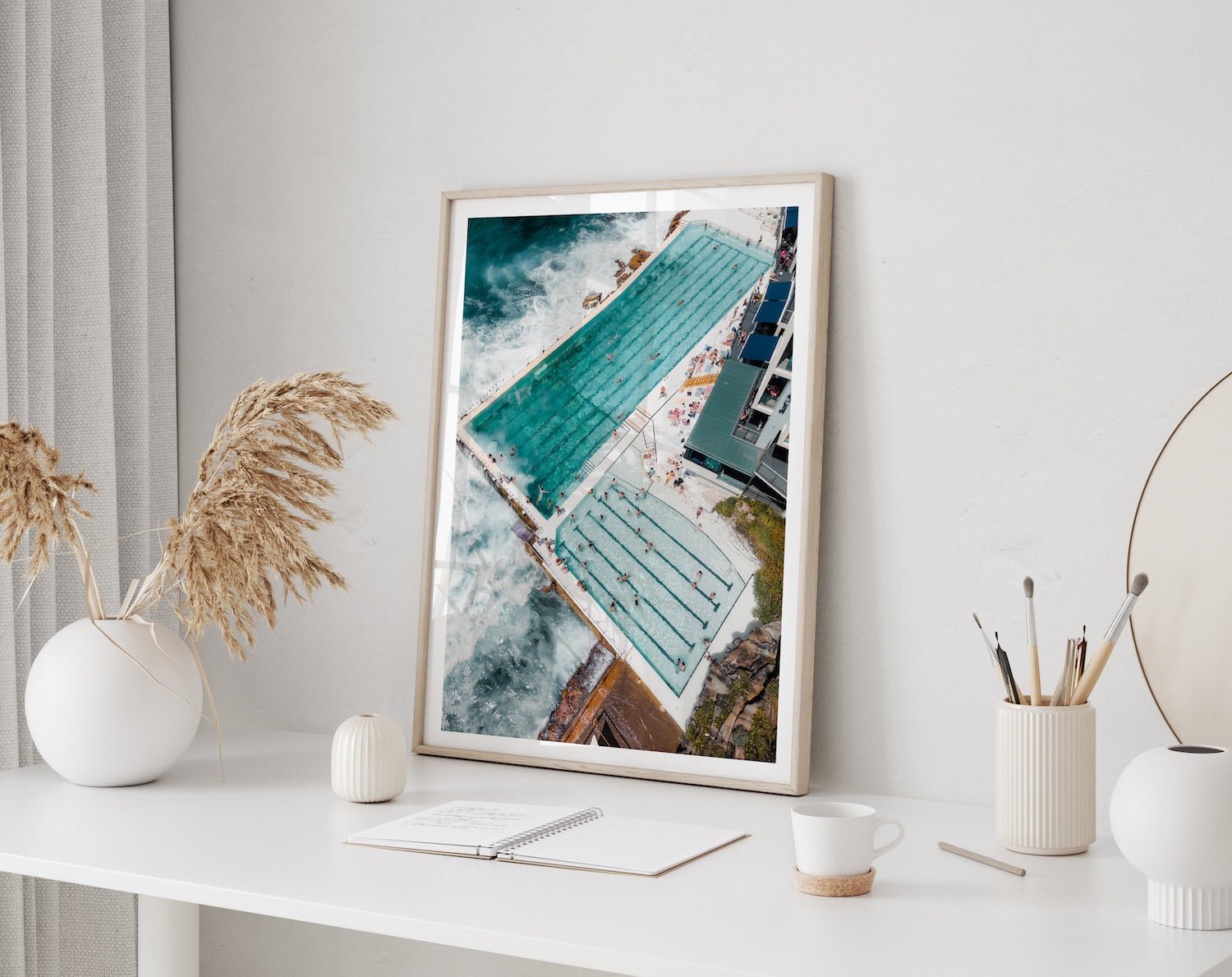 Bondi Beach Icebergs Pool Summer Day II - Peter Yan Studio Framed Photo Print Wall Art