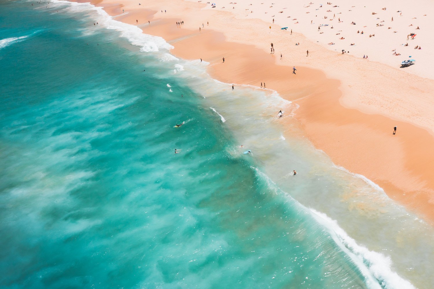 Bondi Beach Noon | Premium Framed Print - Peter Yan Studio