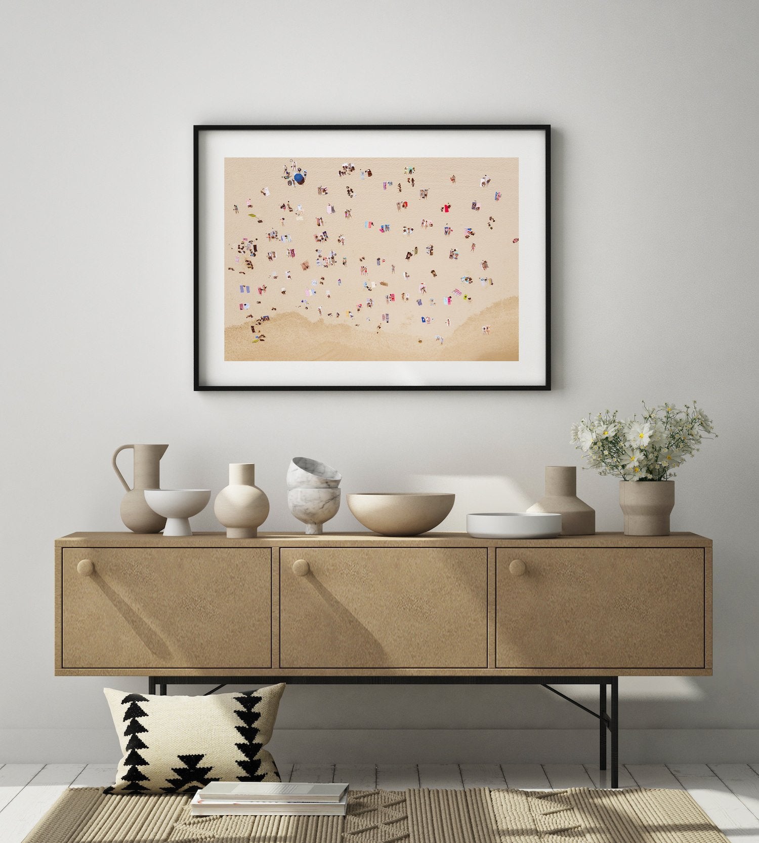 Bondi Beach Sunbathing - Peter Yan Studio Framed Photo Print Wall Art
