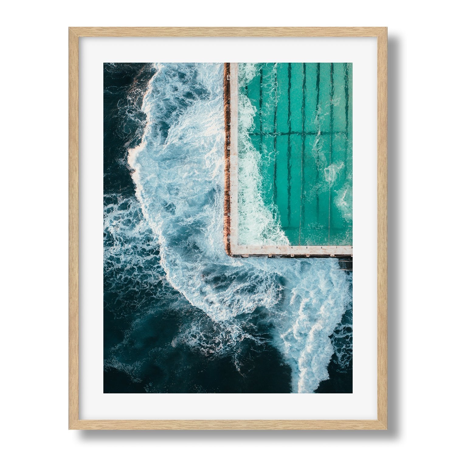 Bondi Icebergs Pool From Above FP1 - Peter Yan Studio Framed Photo Print Wall Art