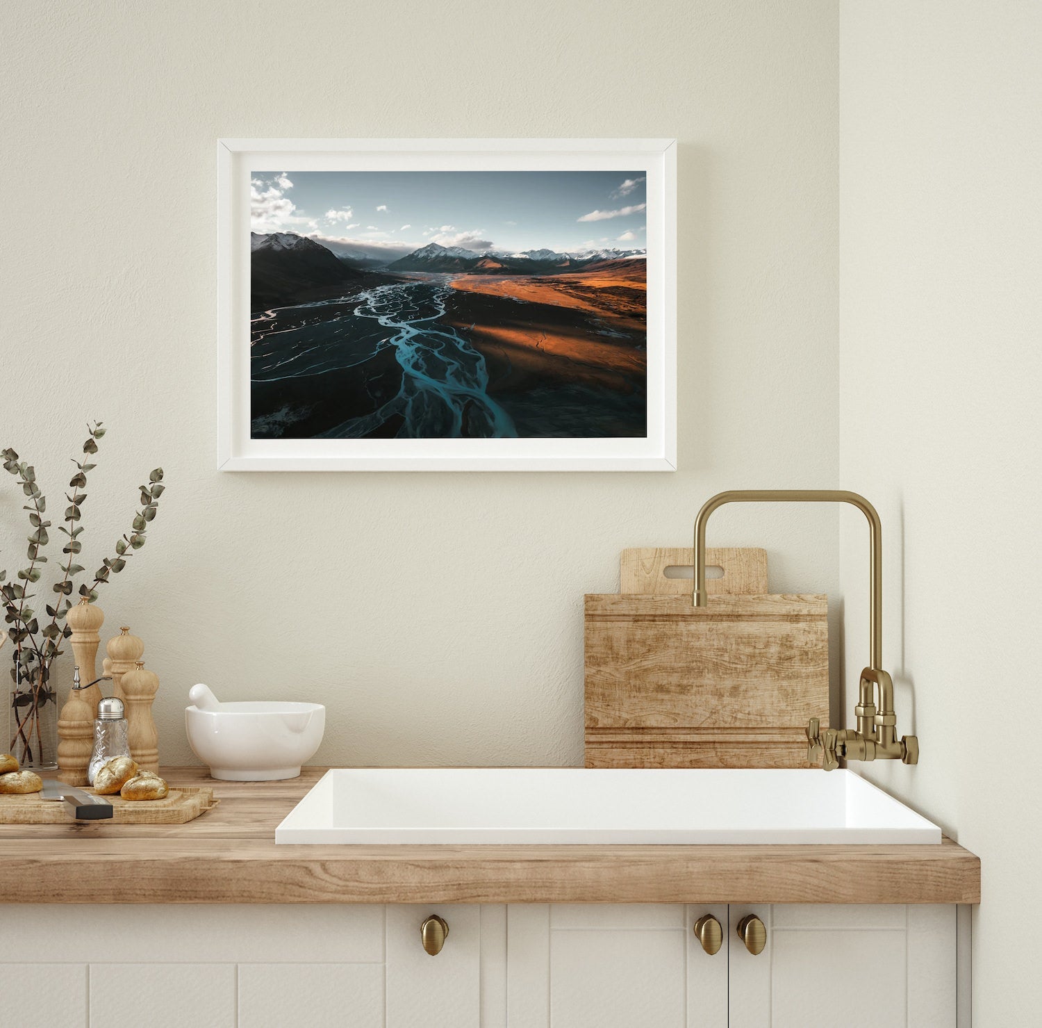 Braided Riverbed - Peter Yan Studio Framed Photo Print Wall Art