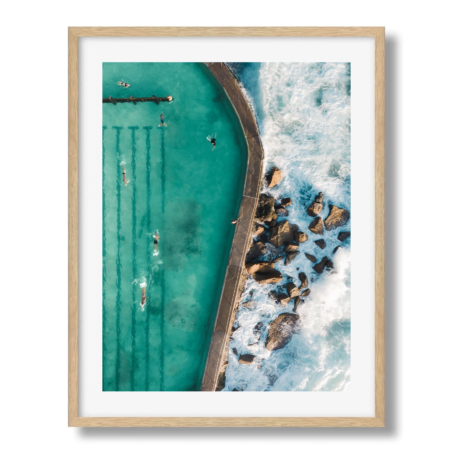 Bronte Beach Rock Pool III - Peter Yan Studio Framed Photo Print Wall Art