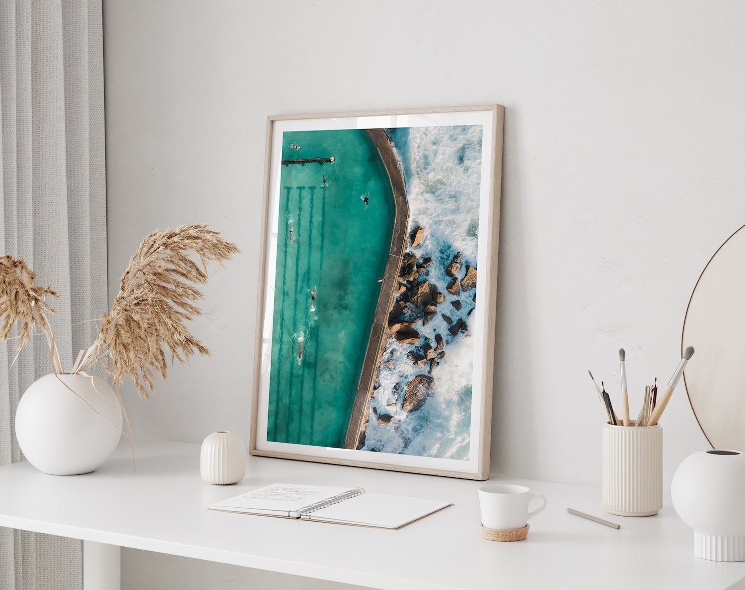 Bronte Beach Rock Pool III - Peter Yan Studio Framed Photo Print Wall Art