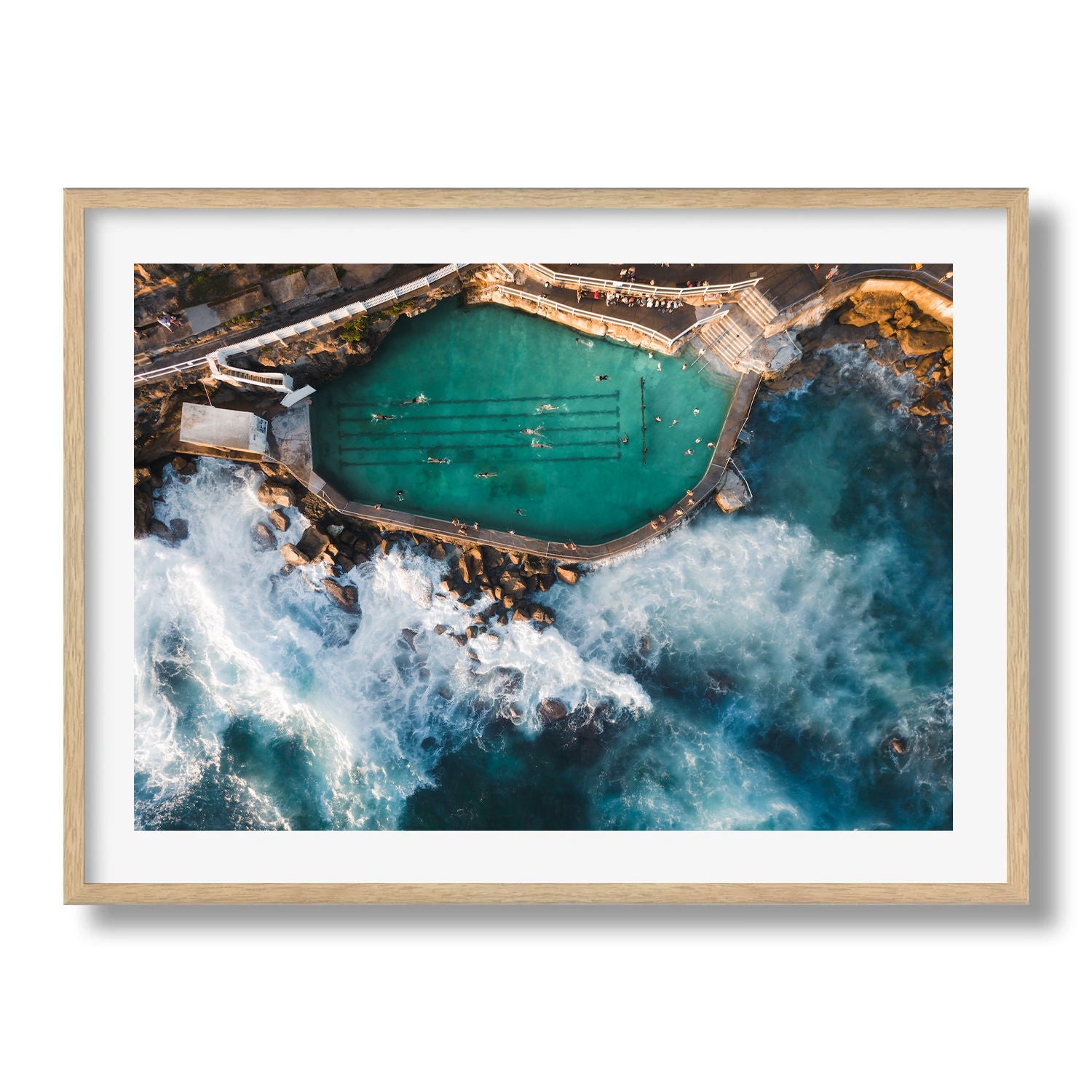 Bronte Beach Rock Pool IV - Peter Yan Studio Framed Photo Print Wall Art
