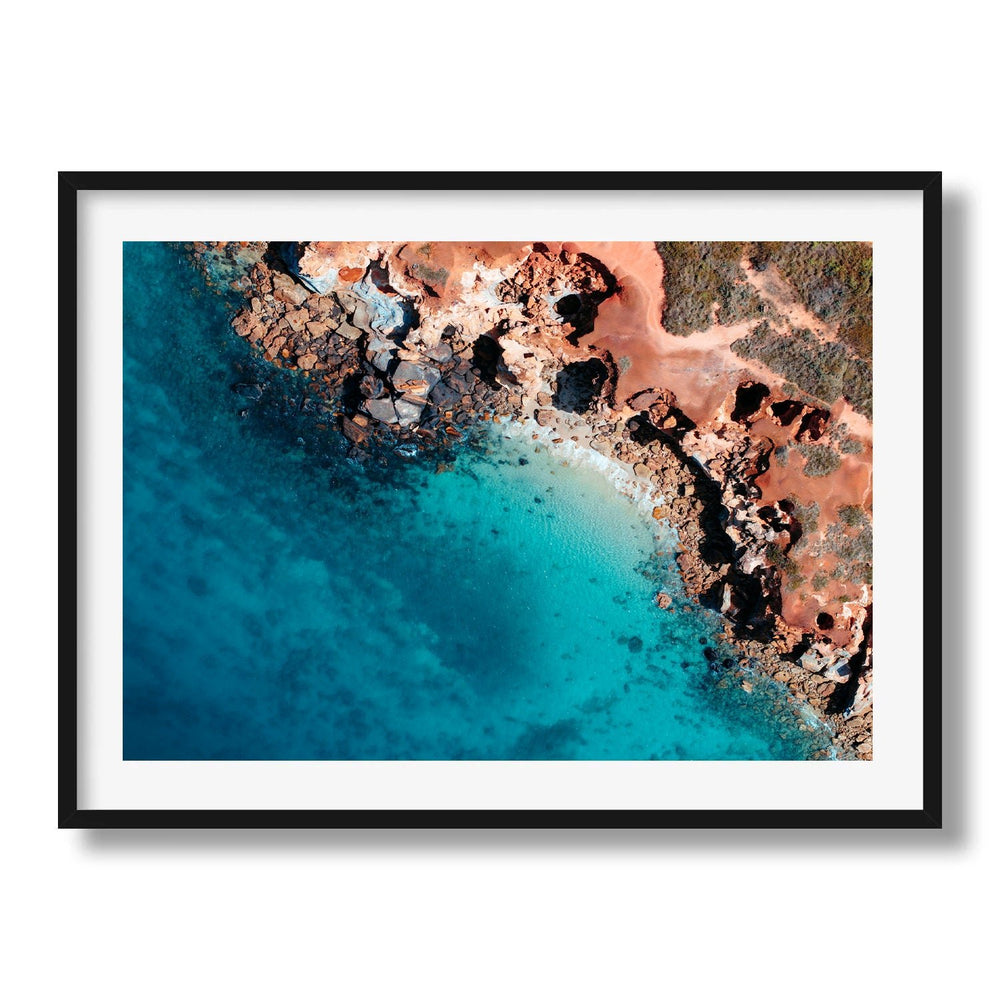 Broome Ocean Rocks Framed Art Western Australia Wall Art Print