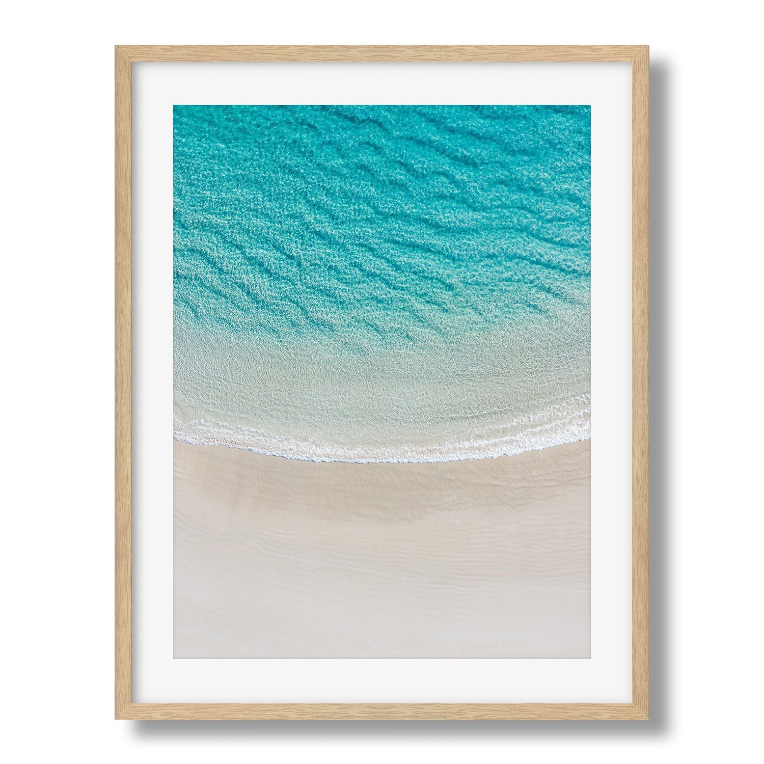 Calm Turquoise Beach | Premium Framed Print - Peter Yan Studio