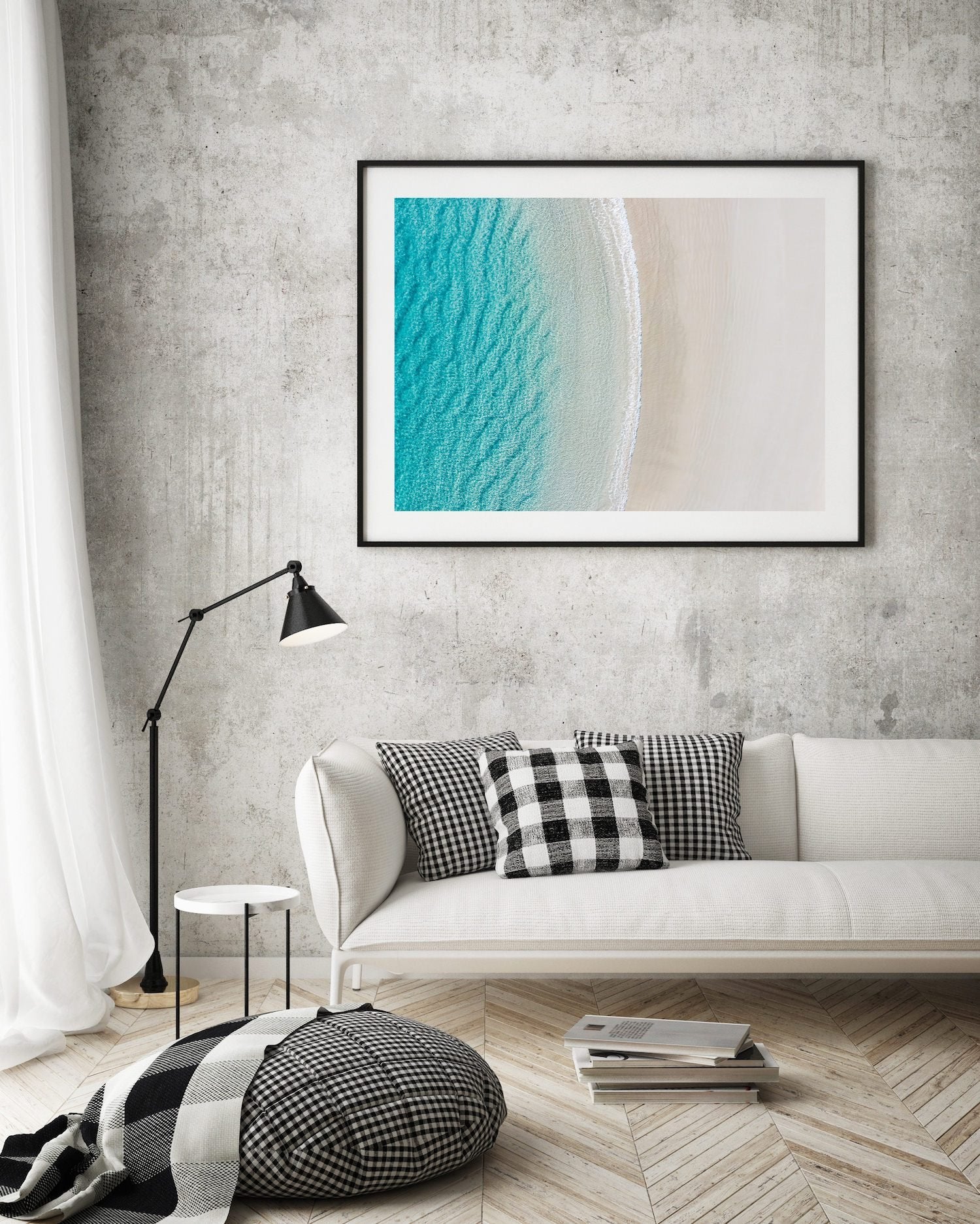 Calm Turquoise Beach | Premium Framed Print - Peter Yan Studio