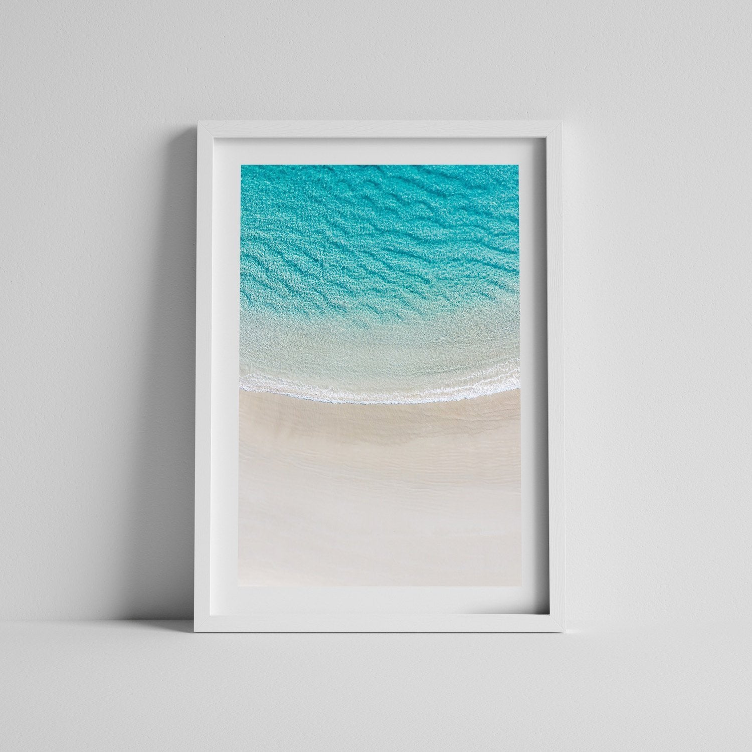 Calm Turquoise Beach | Premium Framed Print - Peter Yan Studio