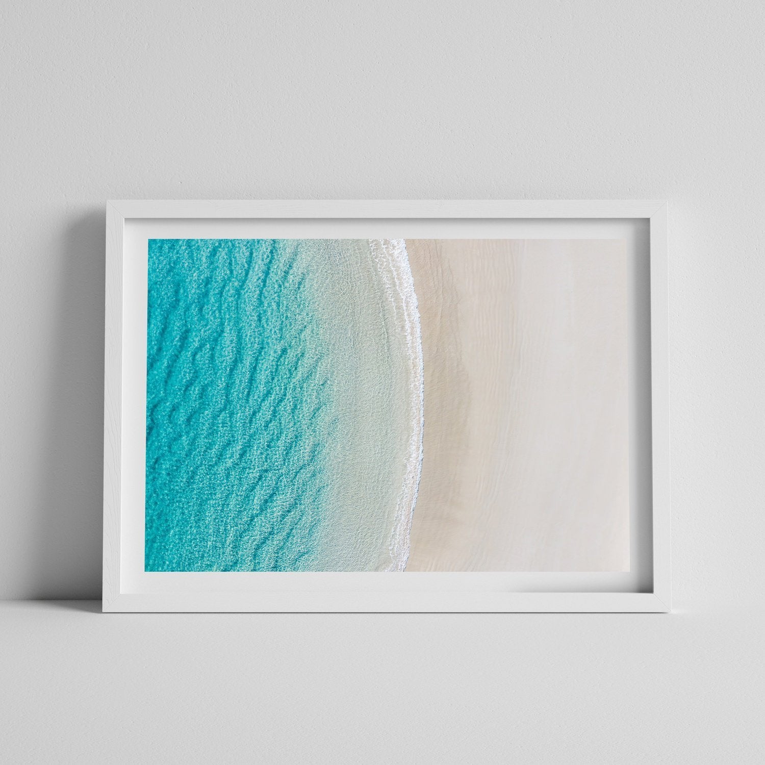 Calm Turquoise Beach | Premium Framed Print - Peter Yan Studio