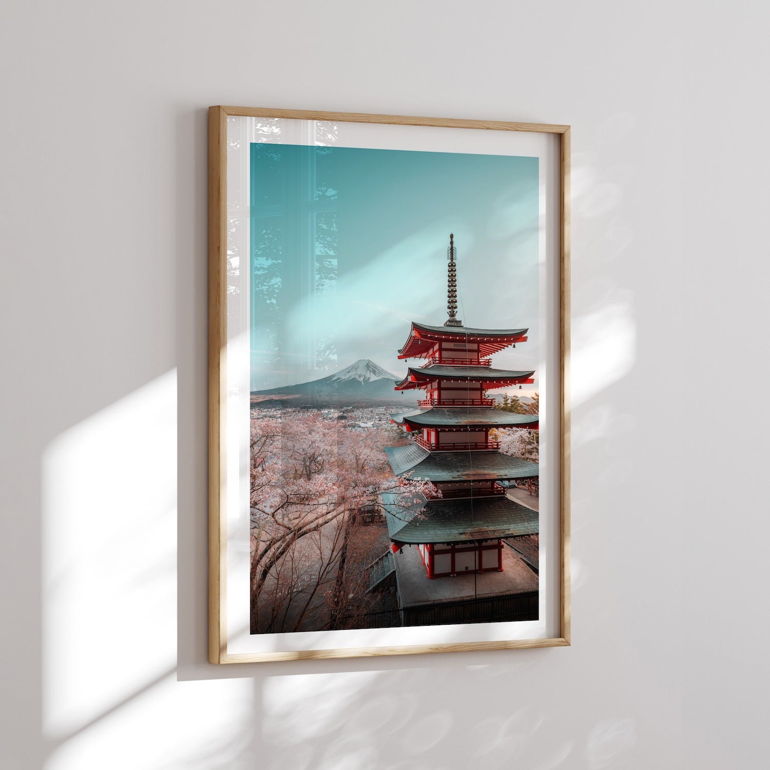 Chureito Pagoda Mt Fuji - Peter Yan Studio Framed Photo Print Wall Art