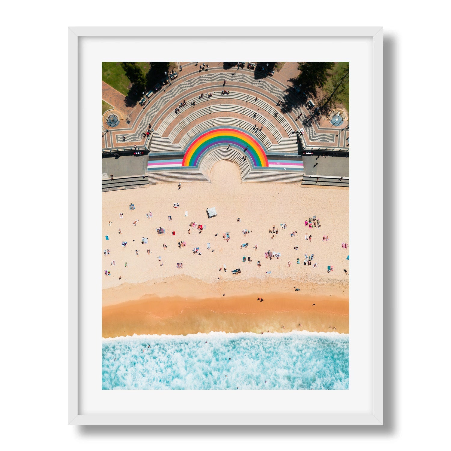 Coogee Beach Summer Day - Peter Yan Studio Framed Photo Print Wall Art