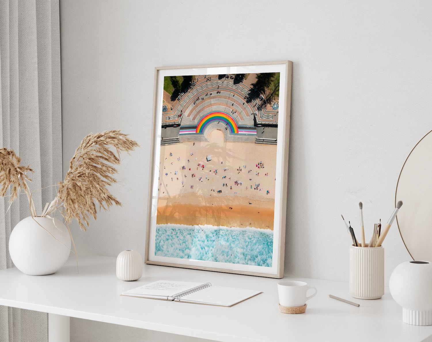 Coogee Beach Summer Day - Peter Yan Studio Framed Photo Print Wall Art