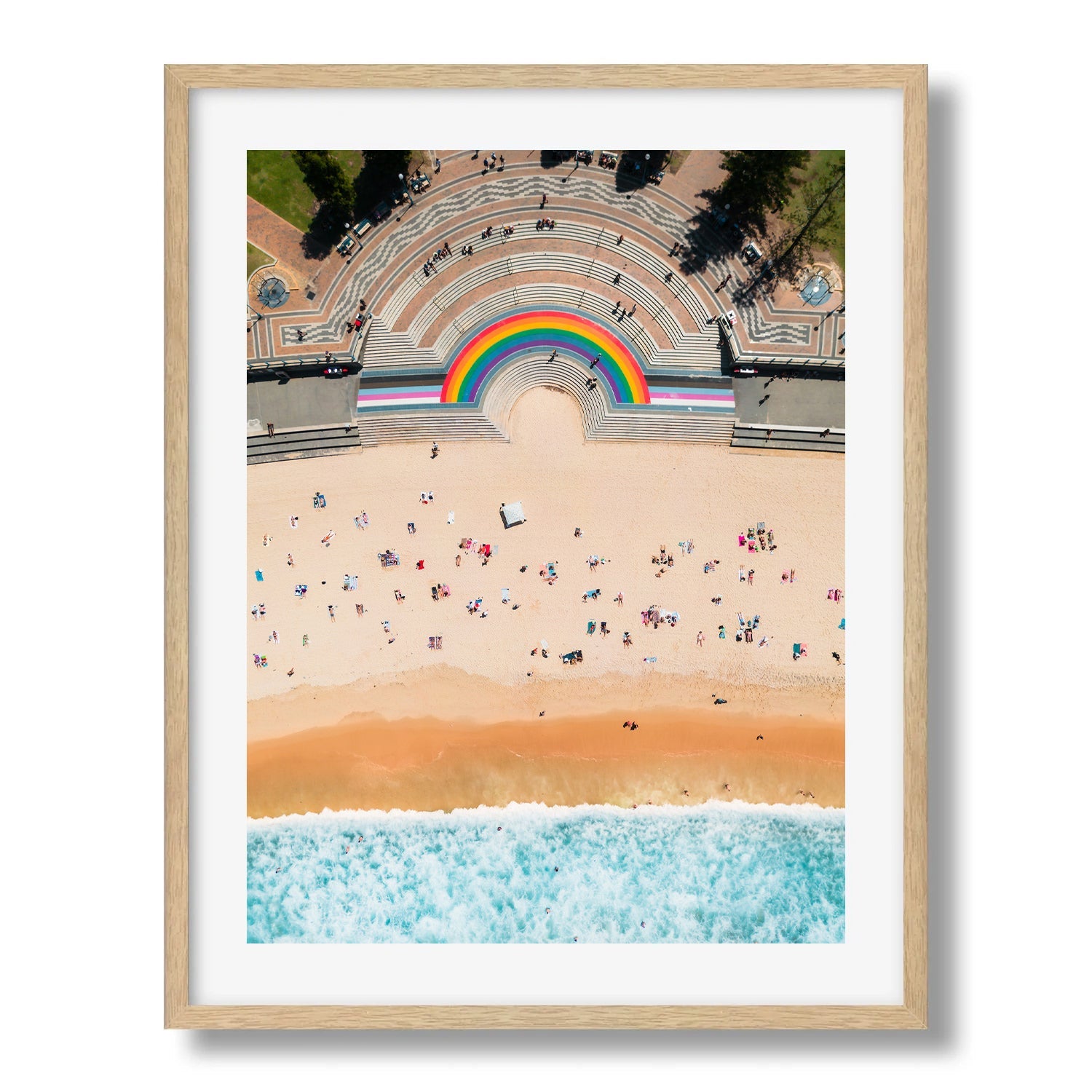 Coogee Beach Summer Day - Peter Yan Studio Framed Photo Print Wall Art