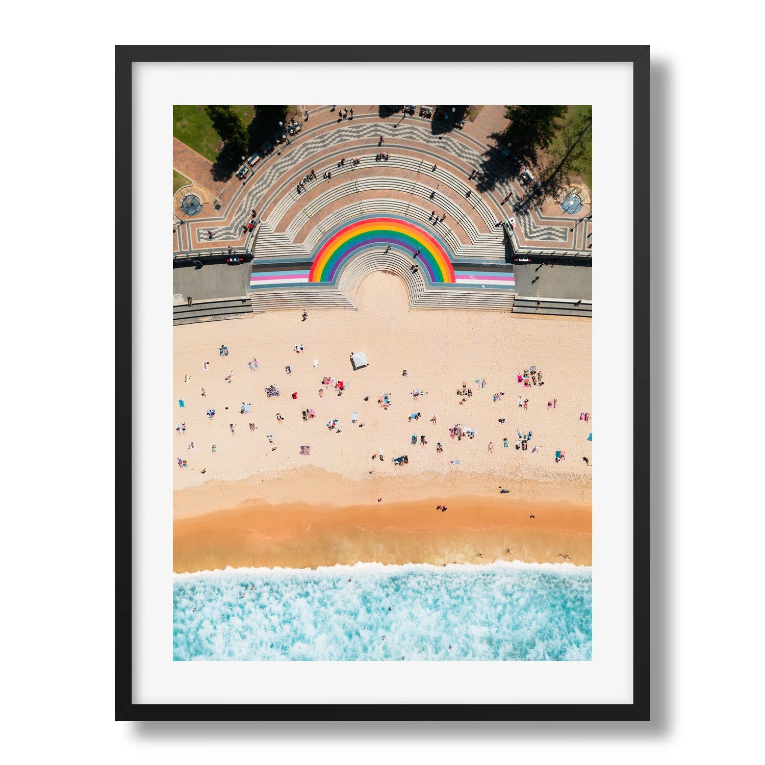 Coogee Beach Summer Day - Peter Yan Studio Framed Photo Print Wall Art