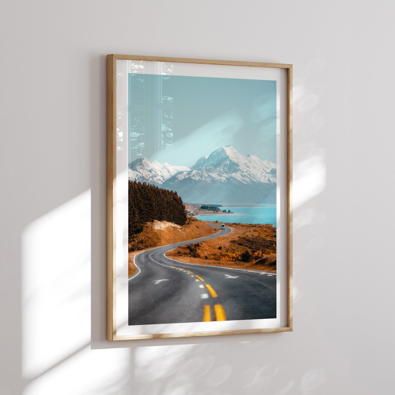 Curvy Road to Mt Cook II - Peter Yan Studio Framed Photo Print Wall Art