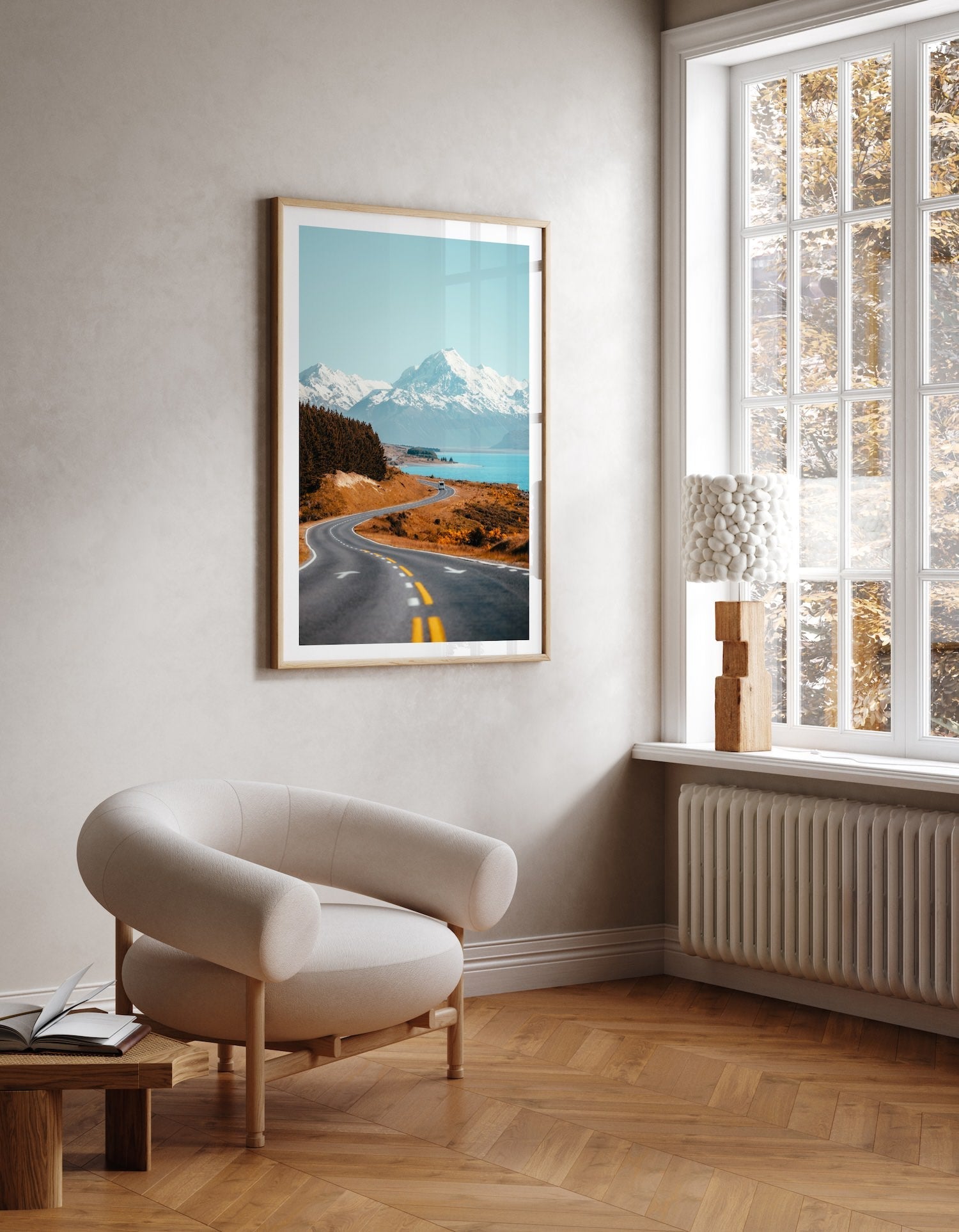 Curvy Road to Mt Cook II - Peter Yan Studio Framed Photo Print Wall Art
