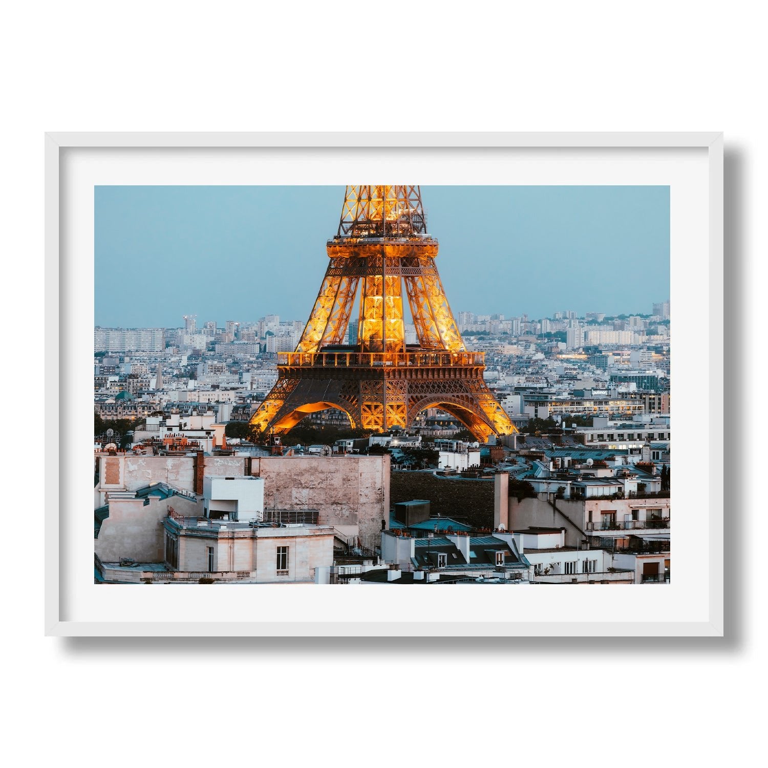 Eiffel Tower at Night in Paris I - Peter Yan Studio Framed Photo Print Wall Art