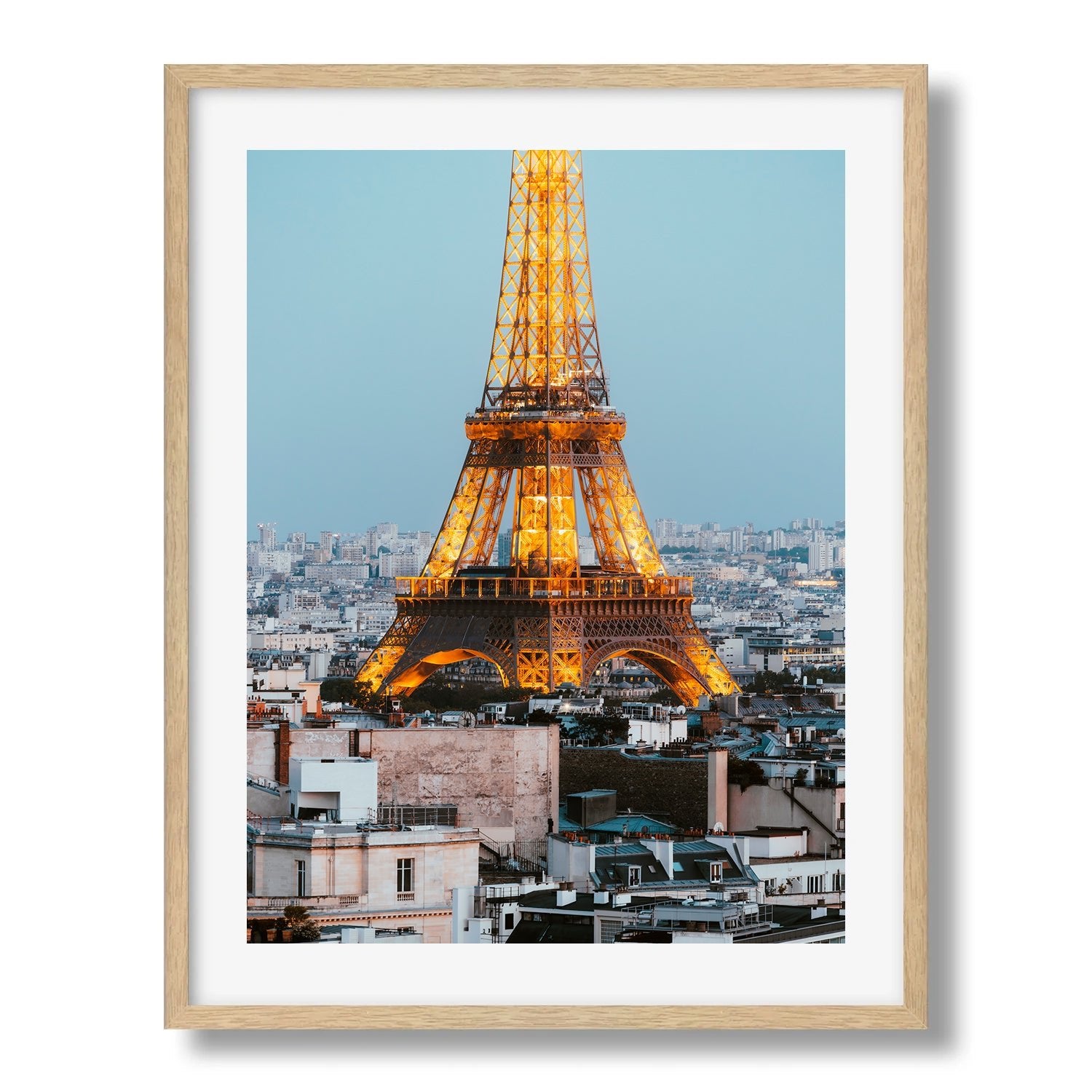 Eiffel Tower at Night in Paris II - Peter Yan Studio Framed Photo Print Wall Art