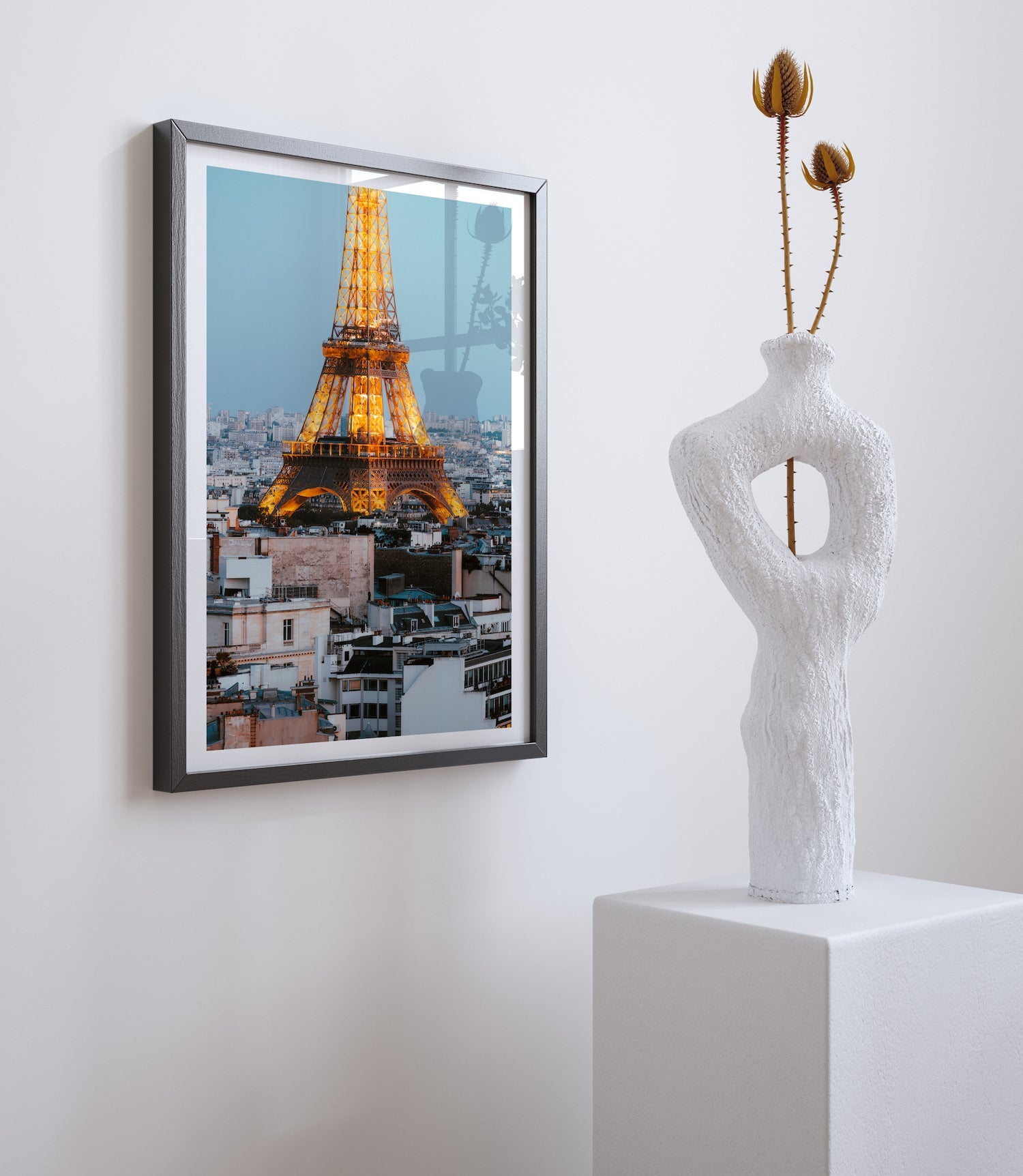 Eiffel Tower at Night in Paris II - Peter Yan Studio Framed Photo Print Wall Art