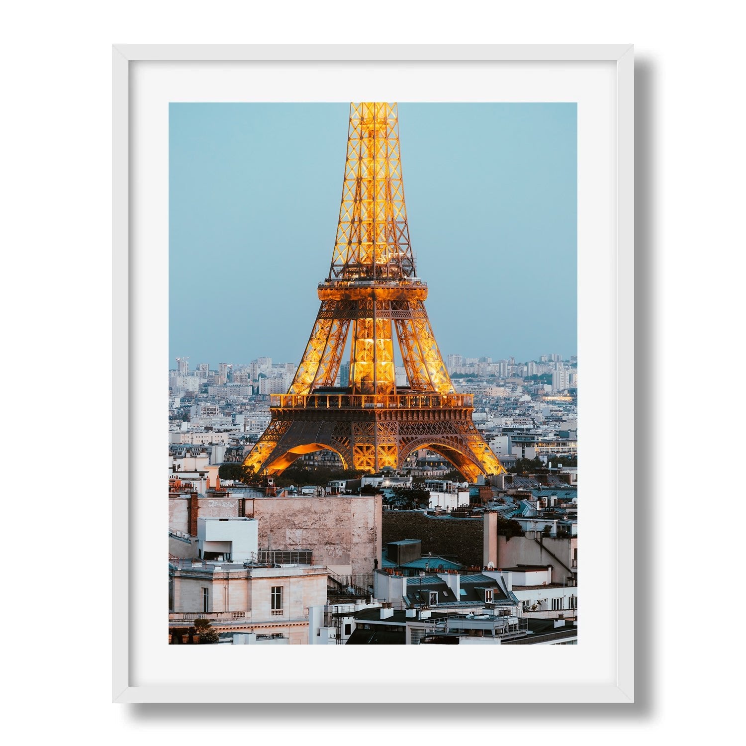 Eiffel Tower at Night in Paris II - Peter Yan Studio Framed Photo Print Wall Art